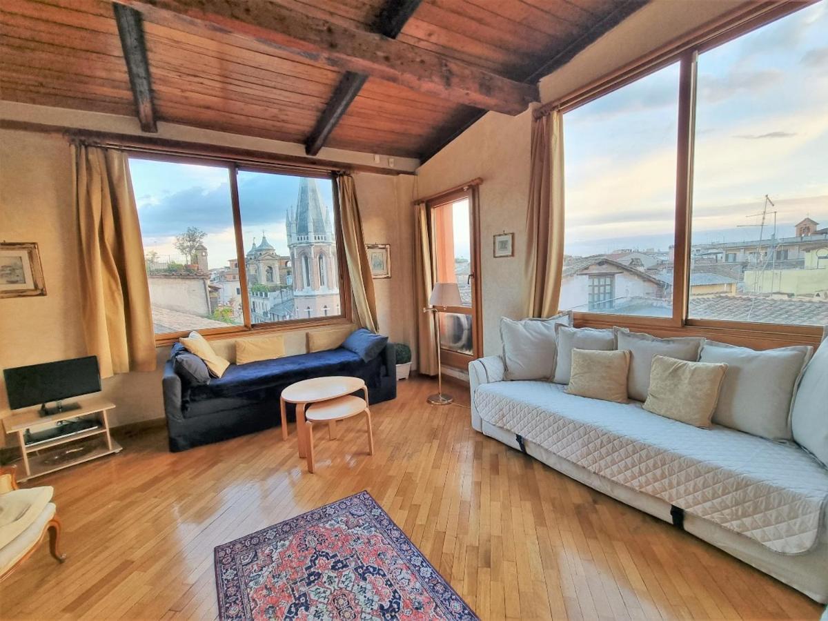 Amazing Panoramic Artist'S Loft Spanish Steps 로마 외부 사진